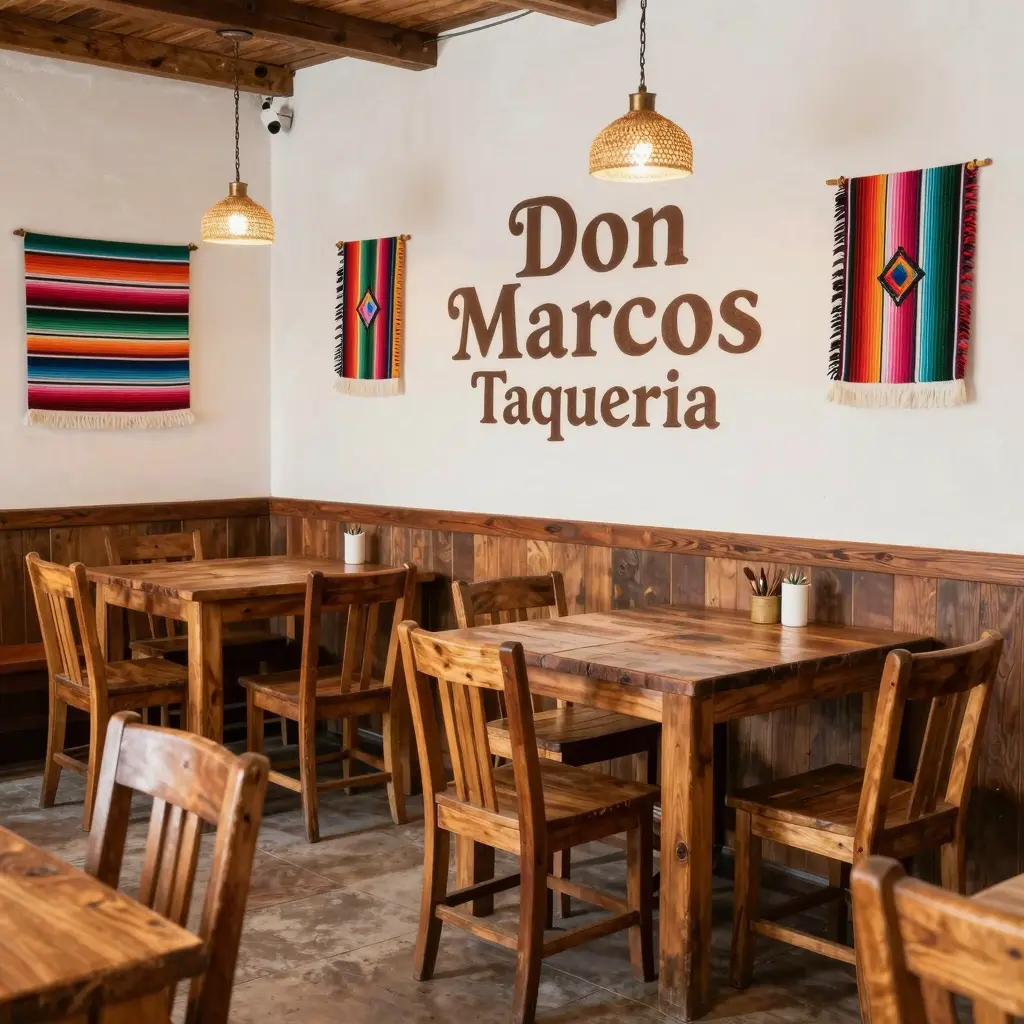 Interior of Don Marcos Taqueria